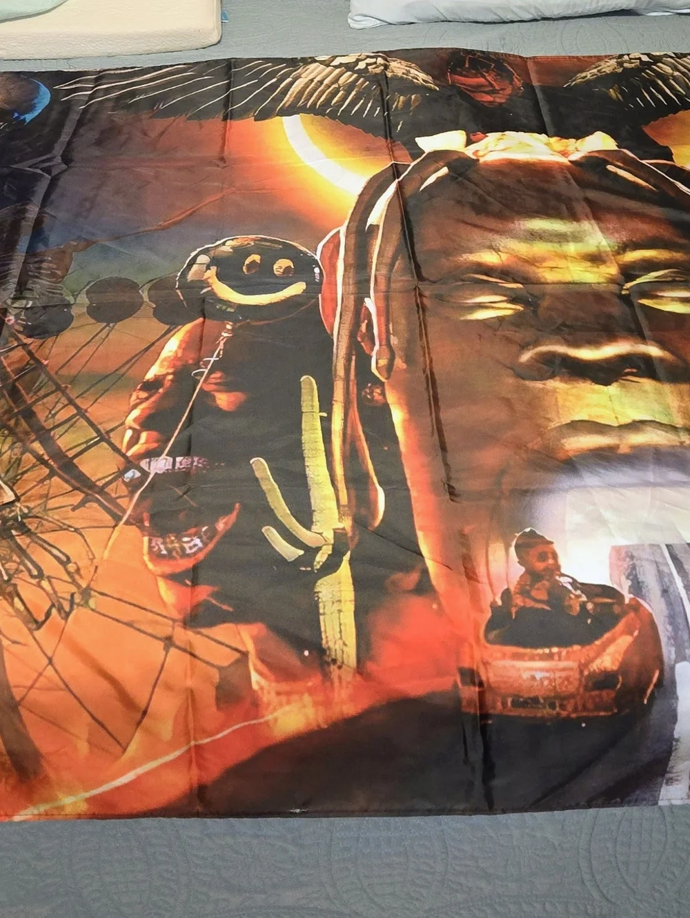 Travis Scott- Look Mom I Can Fly-Graphic Wall Hanging - Tapestry 60 X 82